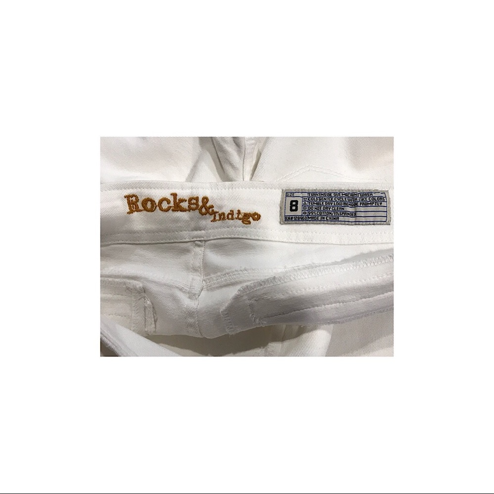 Rocks & Indigo Women's Sz 8 Bootcut White Jeans - Picture 6 of 6